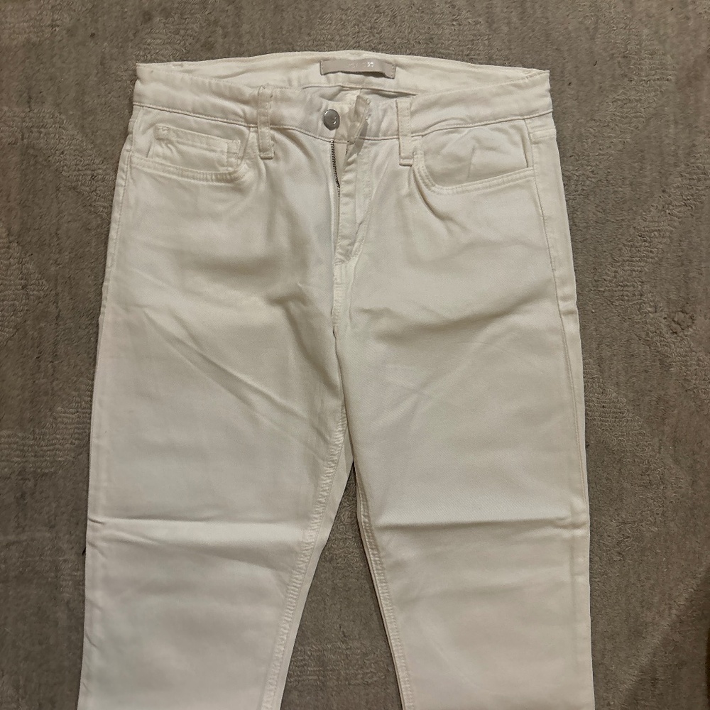 Women’s Joes Jeans Mid Rise Hemmed Crop White